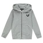 True ReligionHorseshoe Zip Grey Hoodie