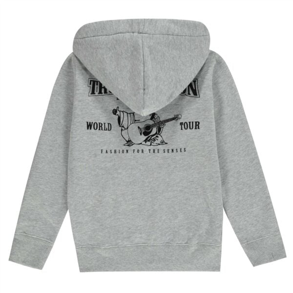 True ReligionHorseshoe Zip Grey Hoodie