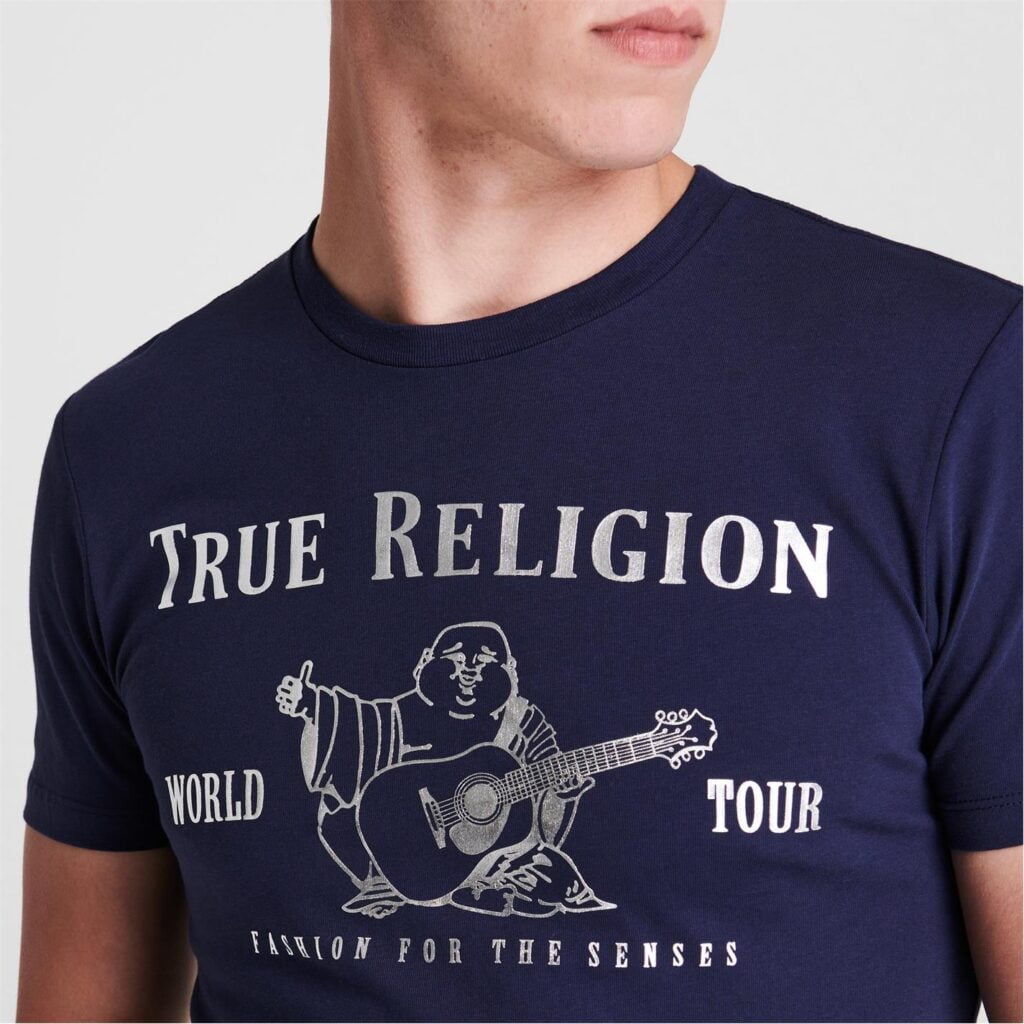 True Religion Buddha Navy/Silver T Shirt